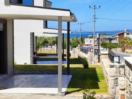 Didim Akbükte Freistehende Villa Zum Verkauf Mit Garten Pool