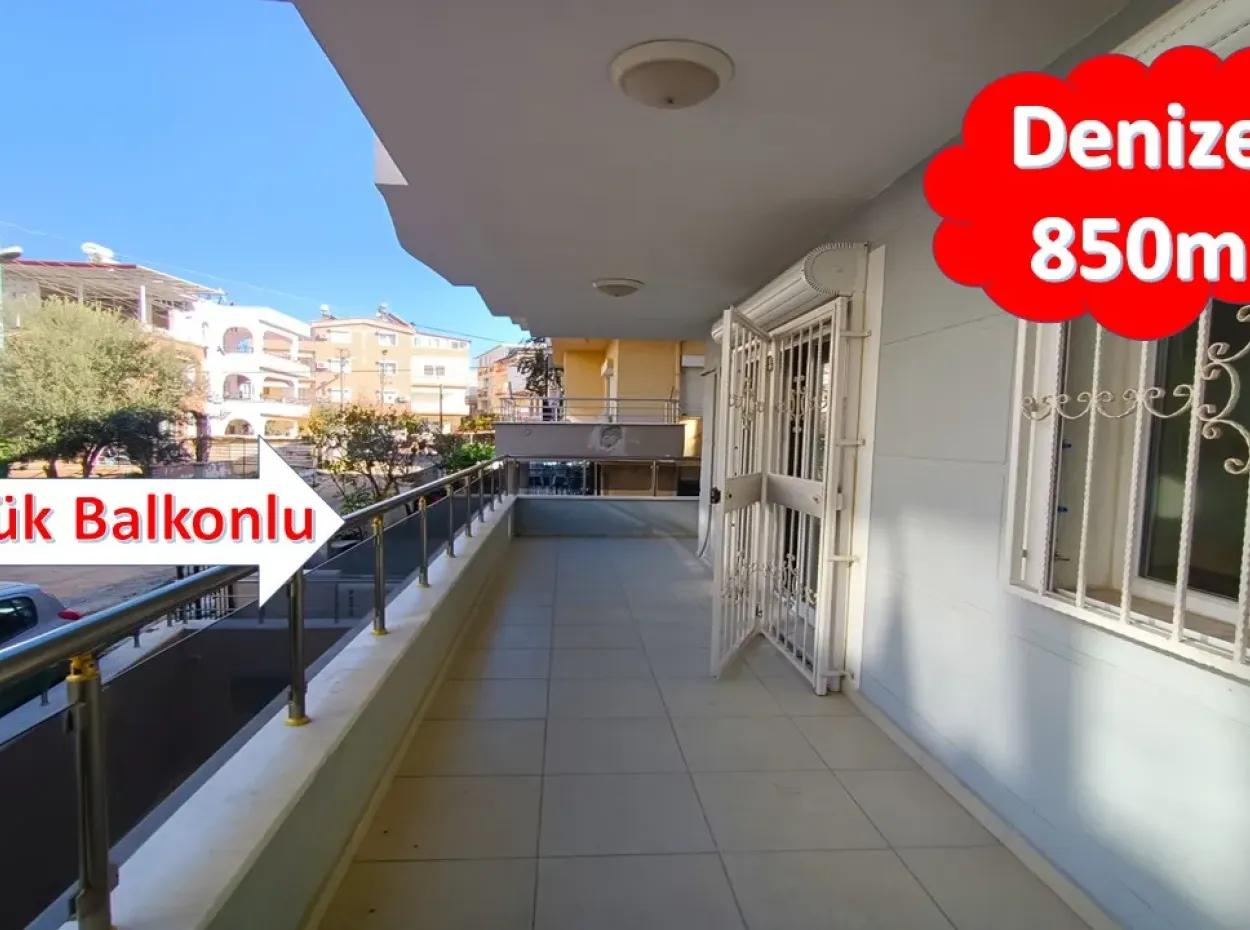 Apartment For Sale In Didim, Reverse Maisonette For Sale With Large Balcony With Garden