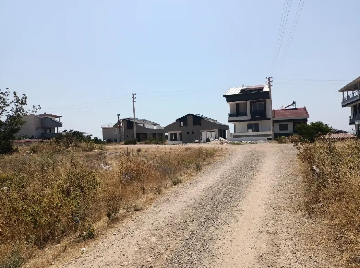 Land For Sale In Didim - 4 Villas 595 M2 Zoned Land For Sale