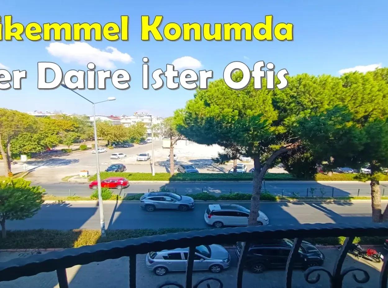 In A Perfect Location - Apartment Or Office - Apartment For Sale In Didim - Apartment Facing Ataturk Boulevard