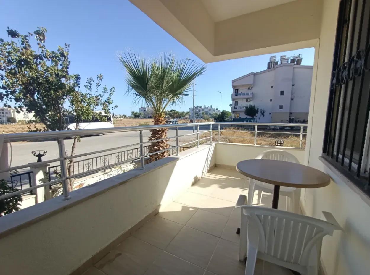 Furnished Apartment For Sale In Didim - High Entrance - 1 1 - Front Façade Apartment For Sale