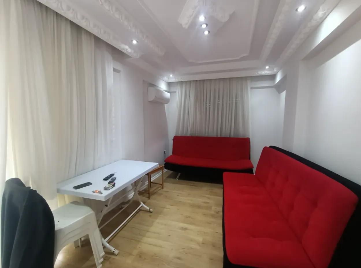 Apartment For Sale In Didim, 2 1 Furnished Apartment With 2 Balconies With Separate Kitchen