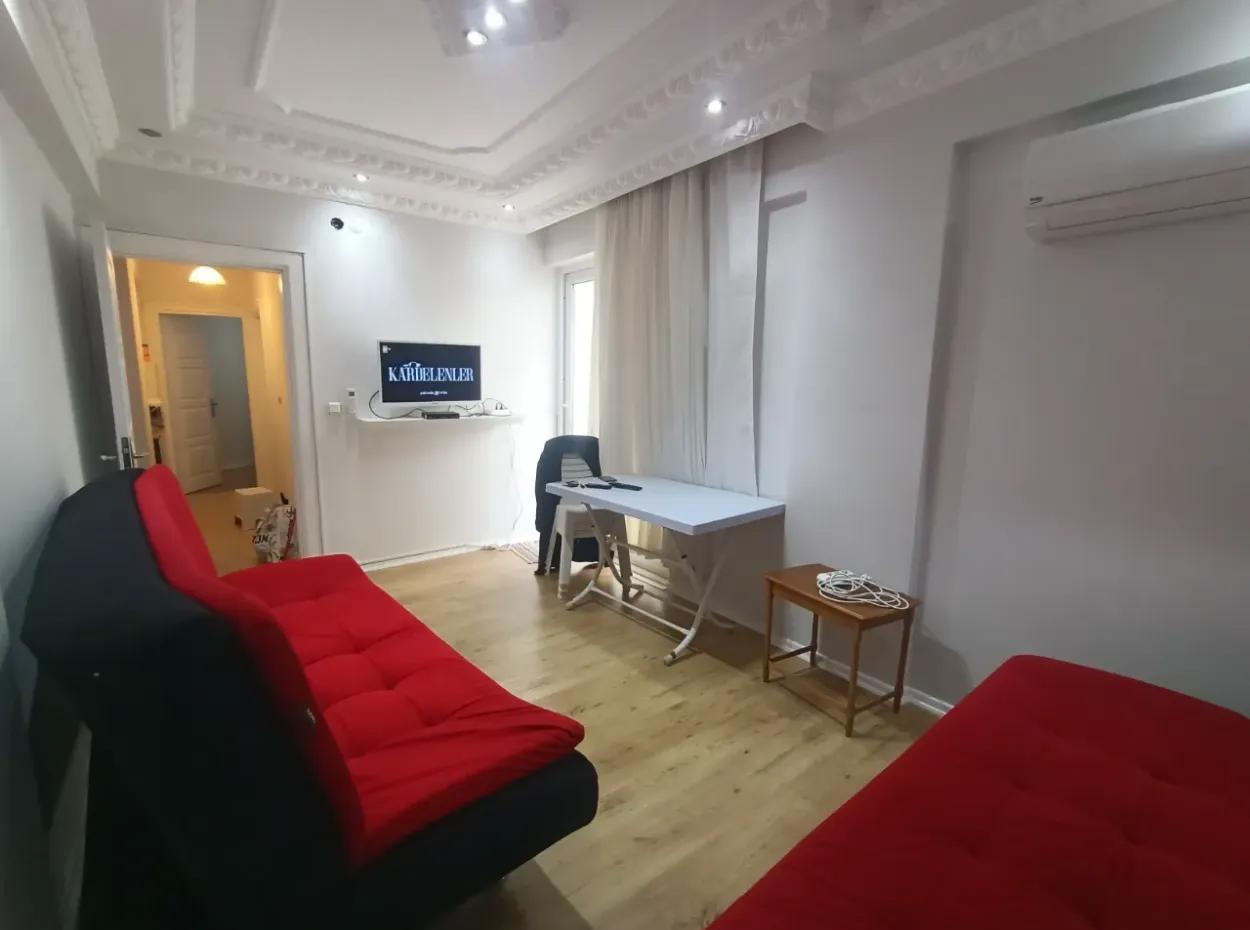 Apartment For Sale In Didim, 2 1 Furnished Apartment With 2 Balconies With Separate Kitchen