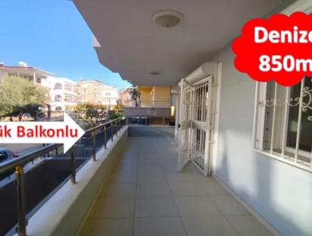 Apartment For Sale In Didim, Reverse Maisonette For Sale With Large Balcony With Garden