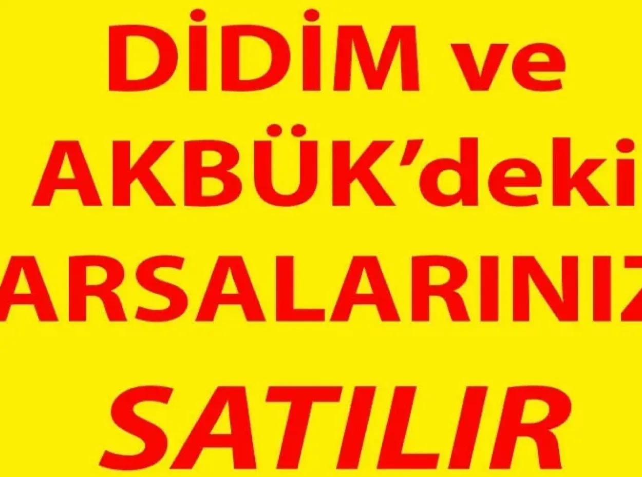 Didim Ve Akbük'teki Arsalarınız Satılır