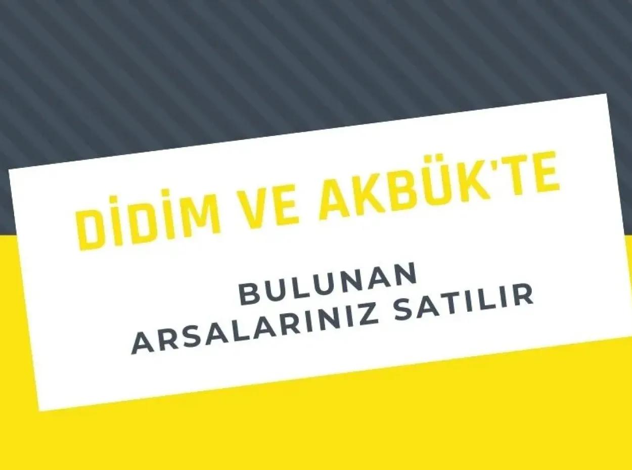 Didim Akbükteki Arsalarınız Satılır