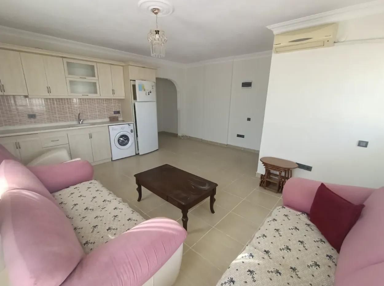 Didimde Eşyalı Satılık Daire - Yüksek Giriş - 1+1 - Ön Cephe Satılık Daire